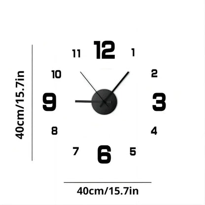 Den Diy modern Design Grouss Mauer Clock Moud, déi dekorativen Zëmmermauermaschool Clocks Clocks Clocks Clocks Cocks Dekordekordekome mat Schlofkummer