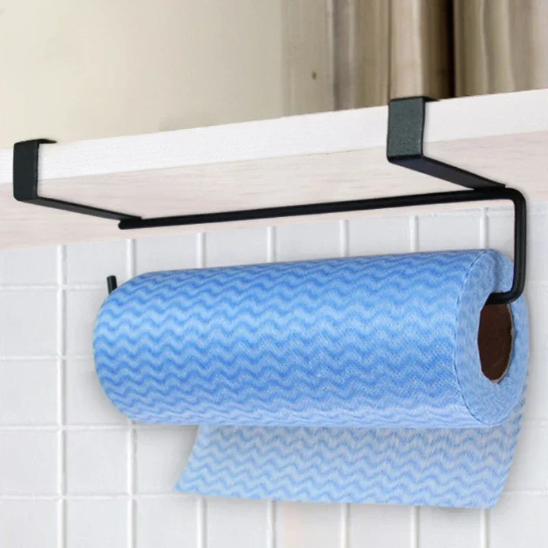 New Multifunctional Kitchen Storage Tools White Black Toilet Shelf Paper Roll Rack Minimalist Style Home Organizer Tissue Hanger