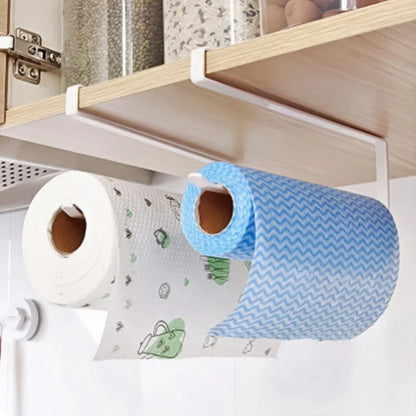 Rack de armazenamento pendurado sem perfuração criativo Rack de papel de papel de toalha de toalha de papel rack de papel plástico spread rack spread rack