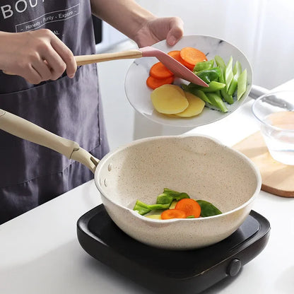 Izturīgs maifan akmens, kas nav lipīgs dziļas cepšanas pannas mājas steika pankūka vārīšanas podi katliņa katliņa virtuves virtuves virtuves trauki wok panna