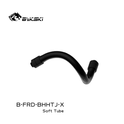 Bykski G1/4' Fitting +  Soft Tube 360 Degree Rotating Computer PC Water Cooling  Block for Mining Rig B-FRD-BHHTJ