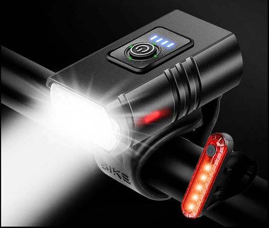Bicycle Light1000LM Bicycle Light 2T6 Bike Flashlight Headlight LED USB Rechargeable Torch Aluminum Cycling High Beam Low Access
