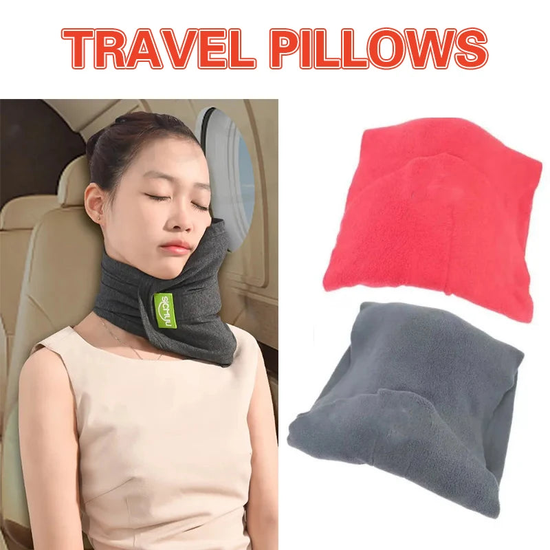 New Memory Foam Neck Support Travel Pillow Washable Neck Support Cushion Sleeping Pillow For Planes Trains And Cars