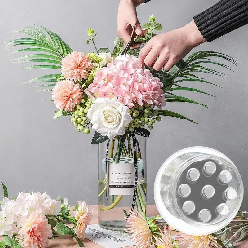 Spiral Ikebana Stem Holder Spiral Stem Holder for Vases Flower Arrangement Holder for Home and Office Decoration Flower
