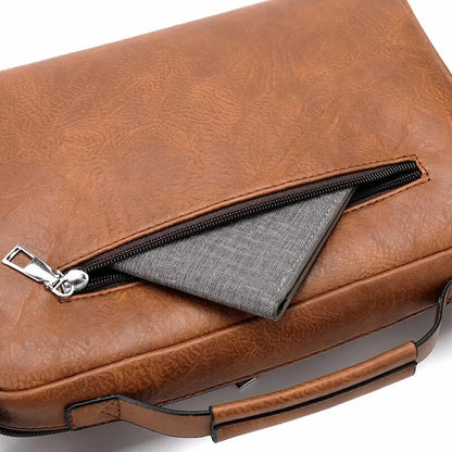 PU Shoulder Bag Men's Handbag Men's Casual Bag Business Bag Large Capacity Shoulder Crossbody Bag