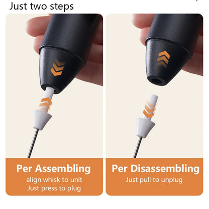 Wireless Milk Frothers  Electric USB Recharge 3 Speeds Handheld Blender Small Coffee Foam Maker Whisk For Coffee Kitchen Tools