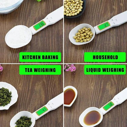 Oauee 500g Electronic Kitchen Scale LCD Digital Measuring Food Flour Digital Spoon Scale Mini Kitchen Tool for Milk Coffee Scale