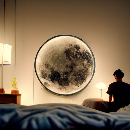 Modern LED Wall Lamp Moon Indoor Lighting For Bedroom Living Hall Room HOME Decoration Fixture Lights decorate Lusters Lamps