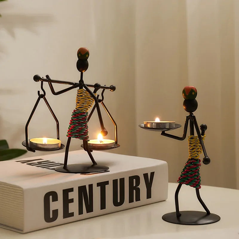 Cangoli in metallo vintage Cangoli fatti a mano Candele Candele Creative Cragius Finiature Tolder Disterra