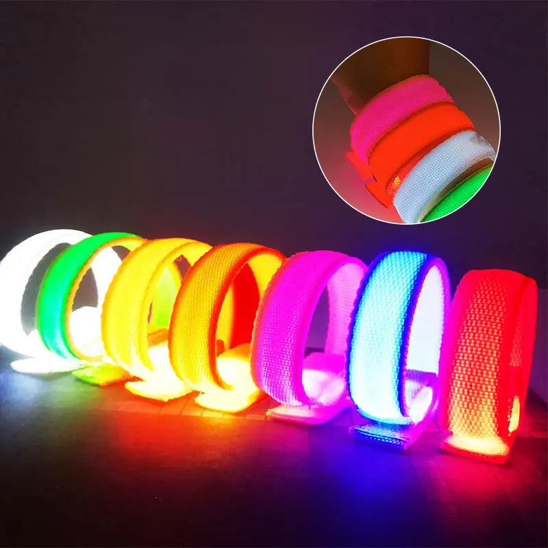 YOMDID LED светеща гривна концерт парти бар светеща гривна LED светеща спортна каишка за китка изпълнява бар партии за парти