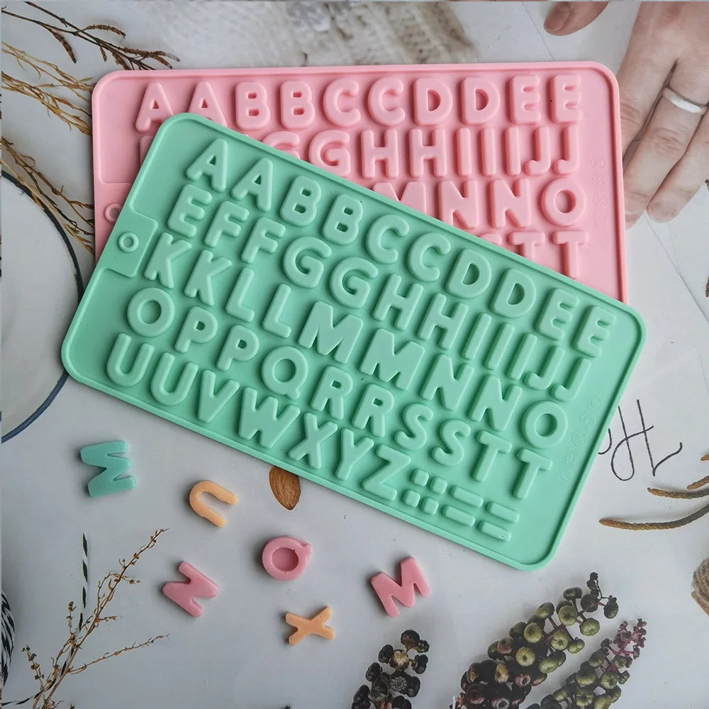 Letter & Number Chocolate Silicone mögel Alfabetet Cookie Candy Cake Mögel Bakning bakverk Tray Tool Cake Dekorera kökstillbehör