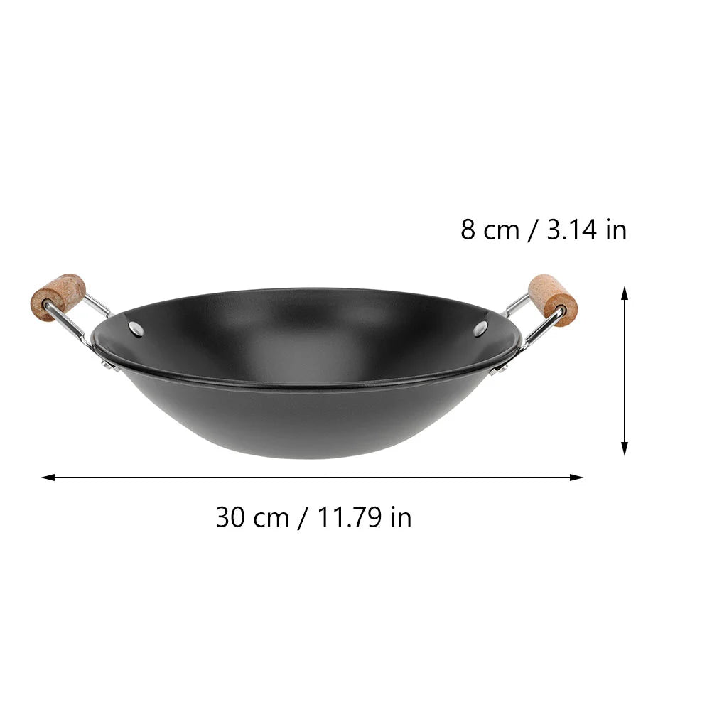 Stainless Steel Griddle Household Cooking Wok Metal Cookware Kitchen Stainless Cookware Home