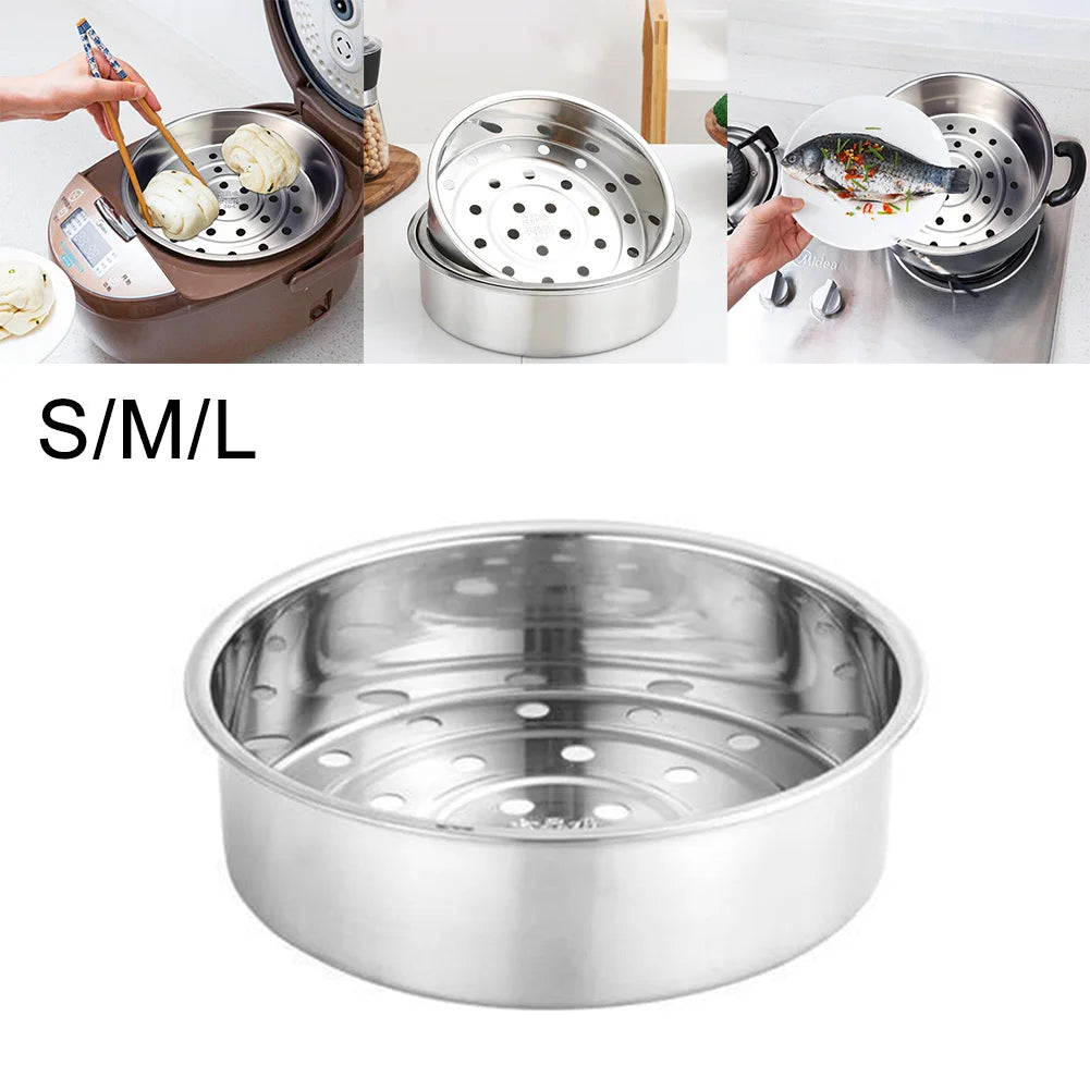 Steam Basket Rice Cooker Steaming Rack Stand 304 Stainless Steel Thickened Deepened Steam Stand Kitchen Cookware Parts Durable