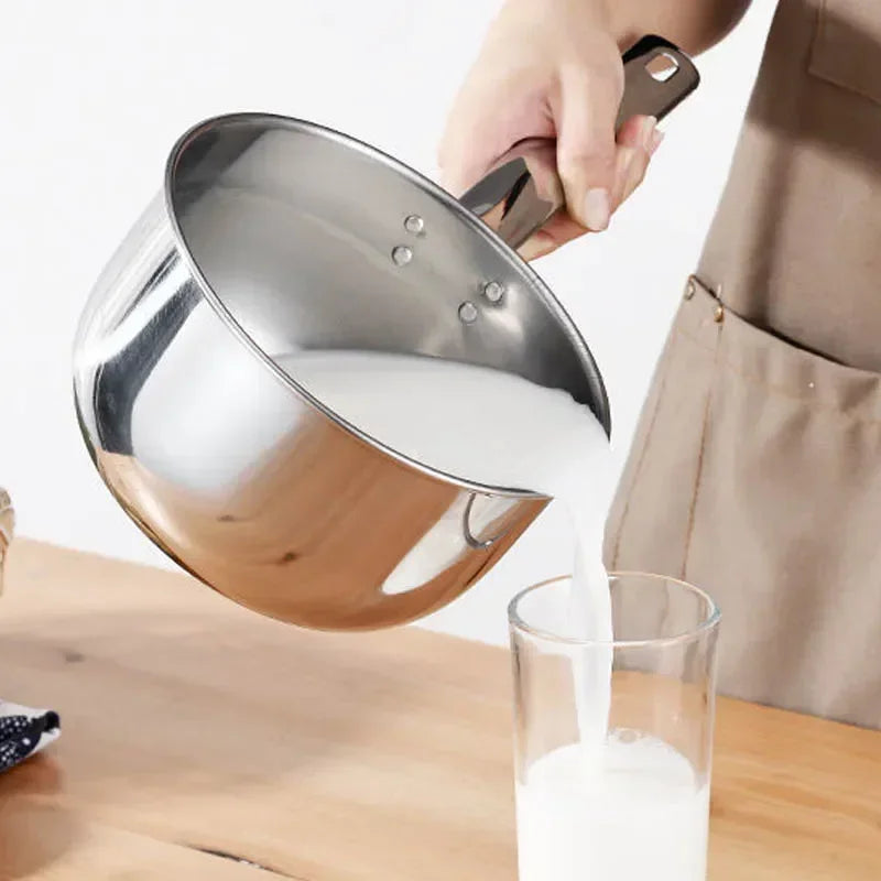 Rustfritt stål Non-Stick Pan Noodle Pot Kitchen Accessories Milk Pot Aluminium Pot Tilled Priwe Pan Home Cooking Tools Cookwards