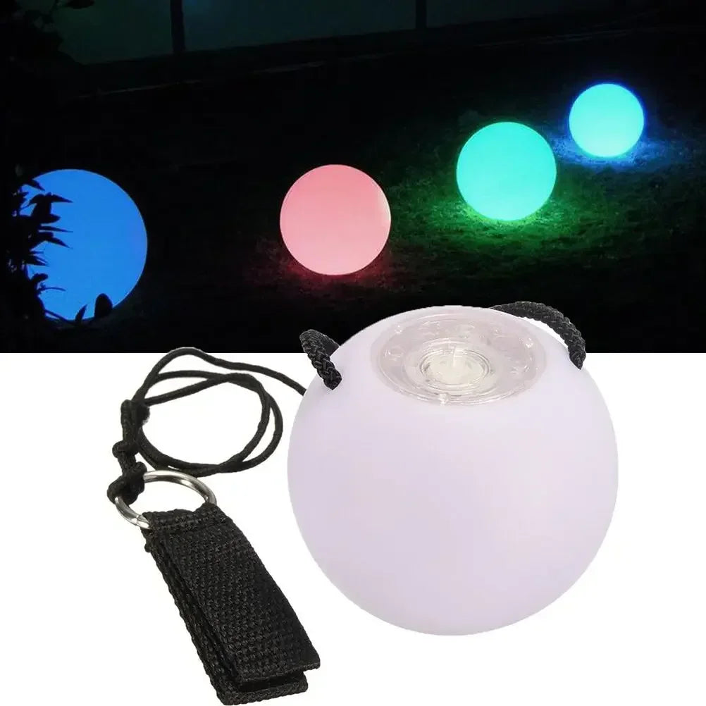 Belly Dance Accessories LED POI топка регулируем RGB Хвърляне на топката Етап изпълнение Реквизит за деца и възрастни