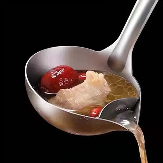Zuppa di cucchiai in acciaio inossidabile zuppa cucina cucina cucina zuppa separatore grasso separatore yogurt olio cucchiaio accessori da cucina