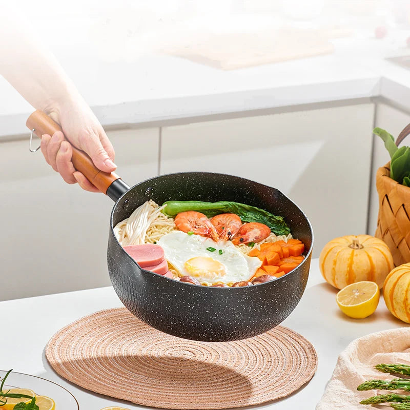 Gianxi Multifunktionel snepotte Non-Stick Pan Kitchen Reftensils Rustfrit stål Mælkepotte Køkken Praktisk køkkengrune gryde