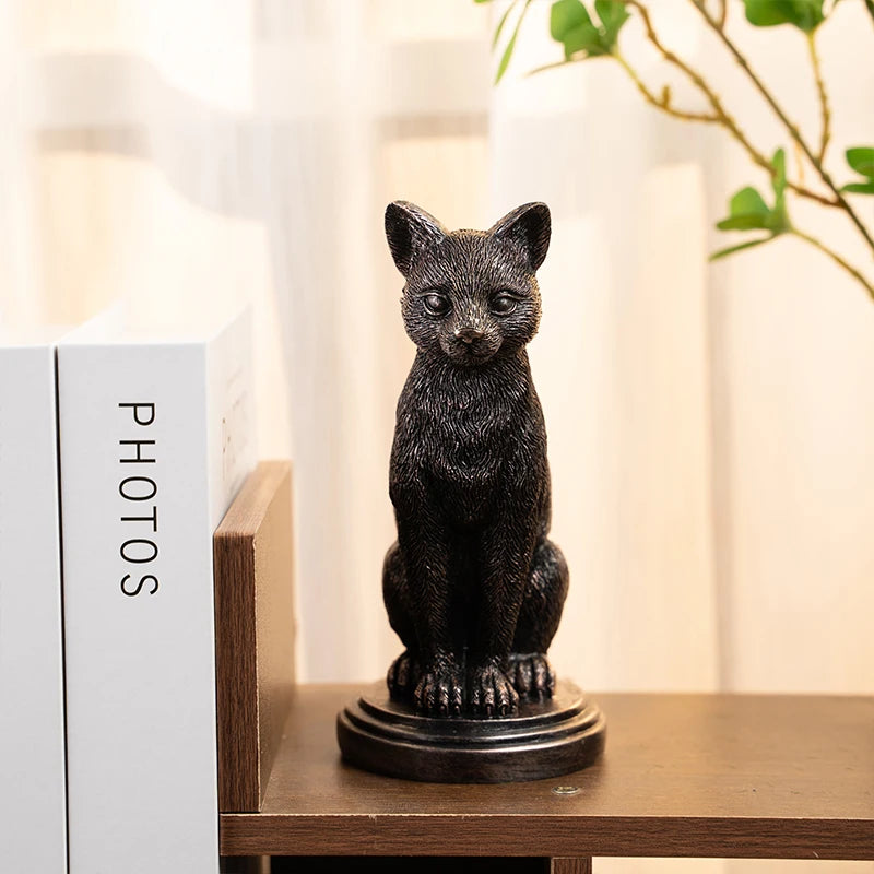 Retro -goottilainen eläinkynttilänhaltija musta lepakko susi leopard crow cat halloween hauska ilmapiiri kodinsisustustarvikkeet