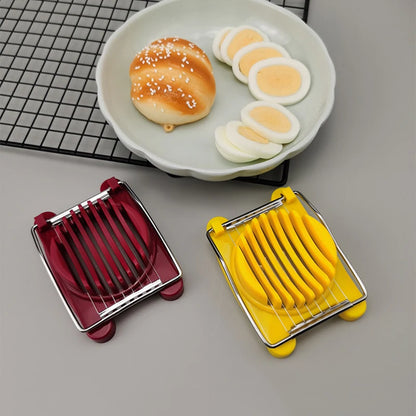 Kitchen Accessories Egg Slicer Chopper Rustfritt stål Frukt Salat Cutter Egg Tools Manual Food Processors Kitchen Gadget Ali426
