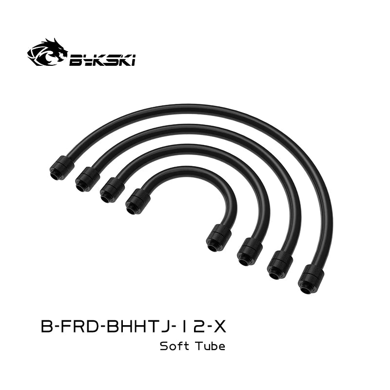 Bykski G1/4' Fitting +  Soft Tube 360 Degree Rotating Computer PC Water Cooling  Block for Mining Rig B-FRD-BHHTJ