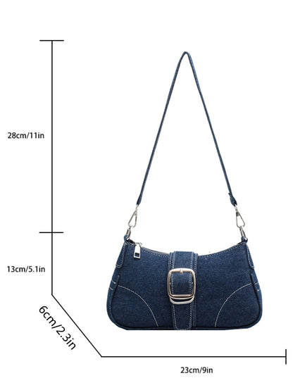 Kleng Design Jeans Bags Dammen Neie Kräiz-Schëller Bags Shëllef Savas Sak