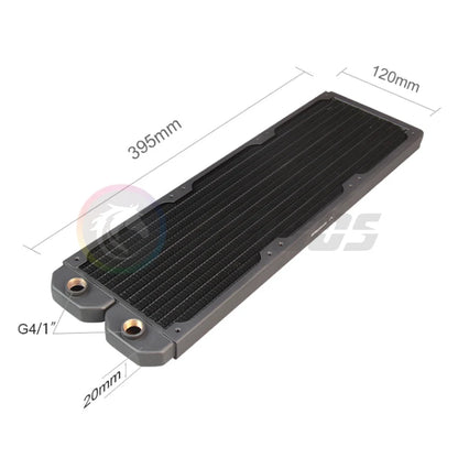 Water Cooling Radiator 360 20mm Ultra-Slim Red Copper 14 FPI Support 120mm Fan Cooler Computer Liquild Cooler Row Black/White