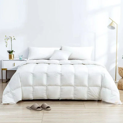 Peter Khanun Winter 100% Goose Down Duvet Insert All Season Goose Down Comforter Down Quilt Warm Blanket 100% Cotton King Size