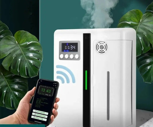 160ml Waterless Scent Diffuser Bluetooth Wall-Mounted Fragrance Machine Smart Scent Diffuser For Essential Oil Hotel Home