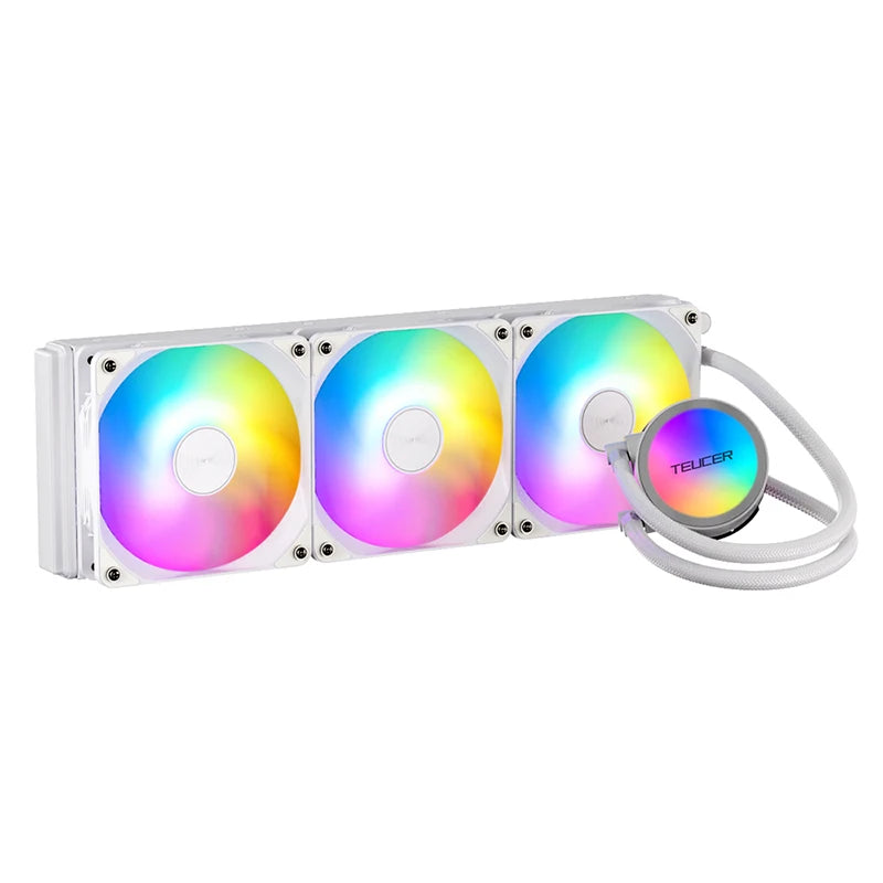 TEUCER AF-S360 CPU refroidisseur de refroidissement de refroidissement LGA 2011 V3 X99 Motorard Nivel Dazzle Color PC ClaUre pour 1700 1200 115X AM4