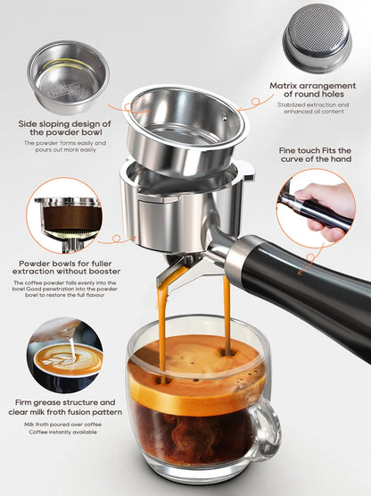 Hibrew 20BAR SEMI Автоматично еспресо кафе машина Регулируем студ/горещ супер тънък кафемашина Cappuccino H10B