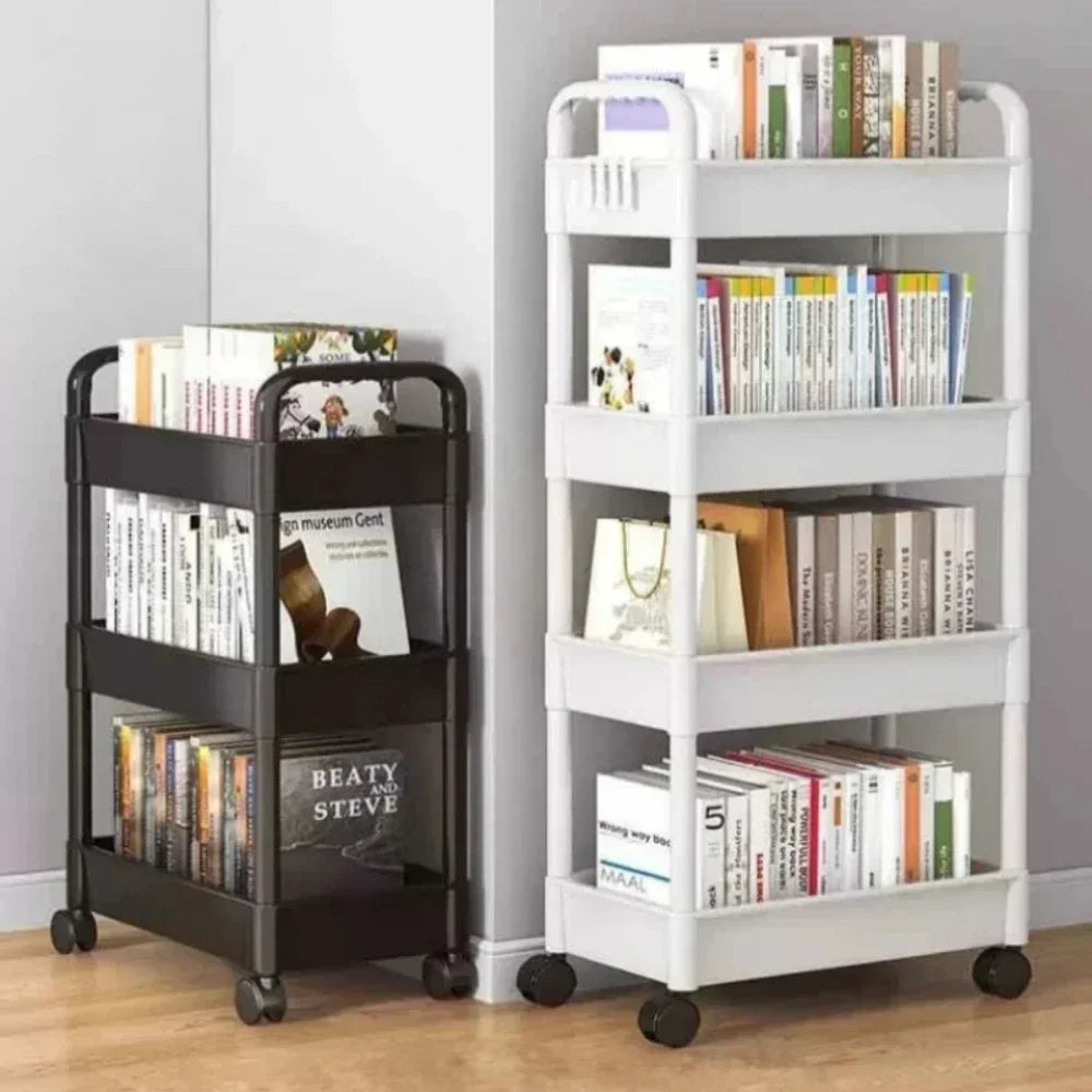 Kitchen Organizers and Storage Rack Mobile Trolley Organizer Gap Storage Rack Rolling Cart Bookshelf  for Bedroom  Bathroom