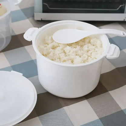Microwave Rice Cooker Steamer Pot Pastamaker Oven Veggie Vegetable Bowl Pots Soup Container Micro Cooking Pressure Cookware