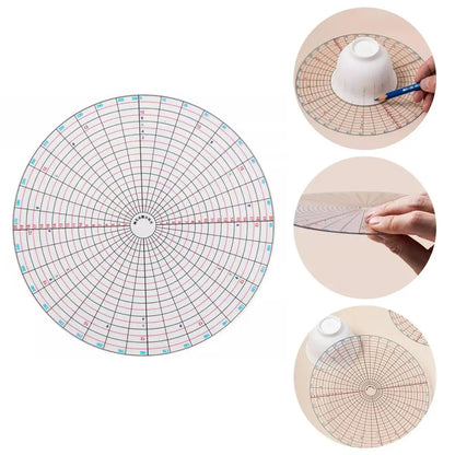 Spinner Tools Ceramic Tools Dividing Ruler Full Circle Divider Multifunktionell målning Equalizer Mud Hall Pottery Trimning