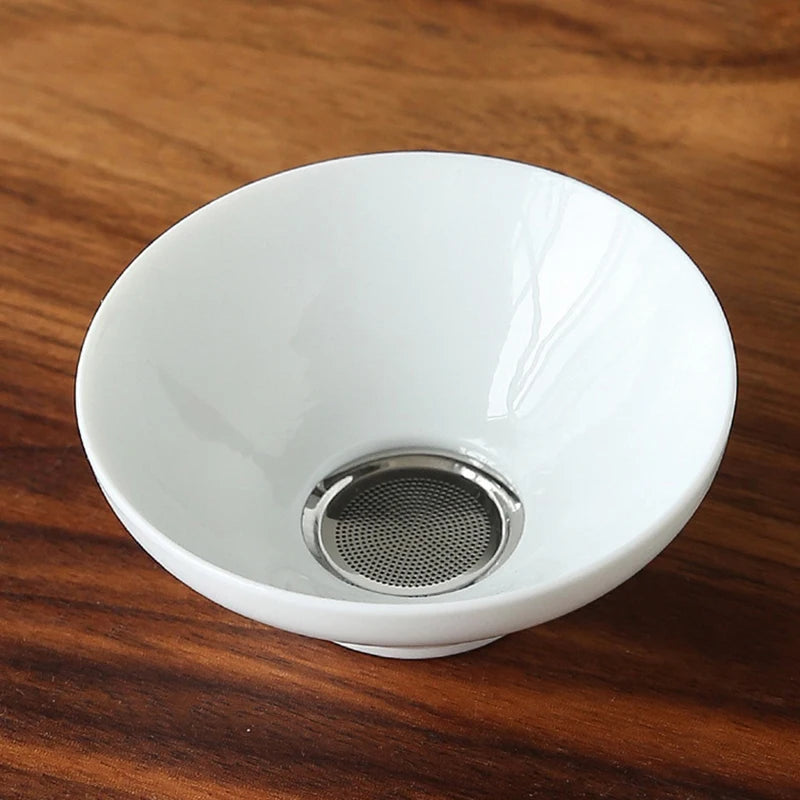 Porslinservice gaiwan tekoppar mugg av teceremoni tekanna kinesisk bärbar kung fu rese tepet keramik tekopp med filter