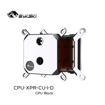 Bykski CPU Water Block for INTEL LGA1700/1800/115X/ AMD Ryzen 9 AM5 AM4 0.08mm Microchannel Water Cooler Radiator Acrylic Metal