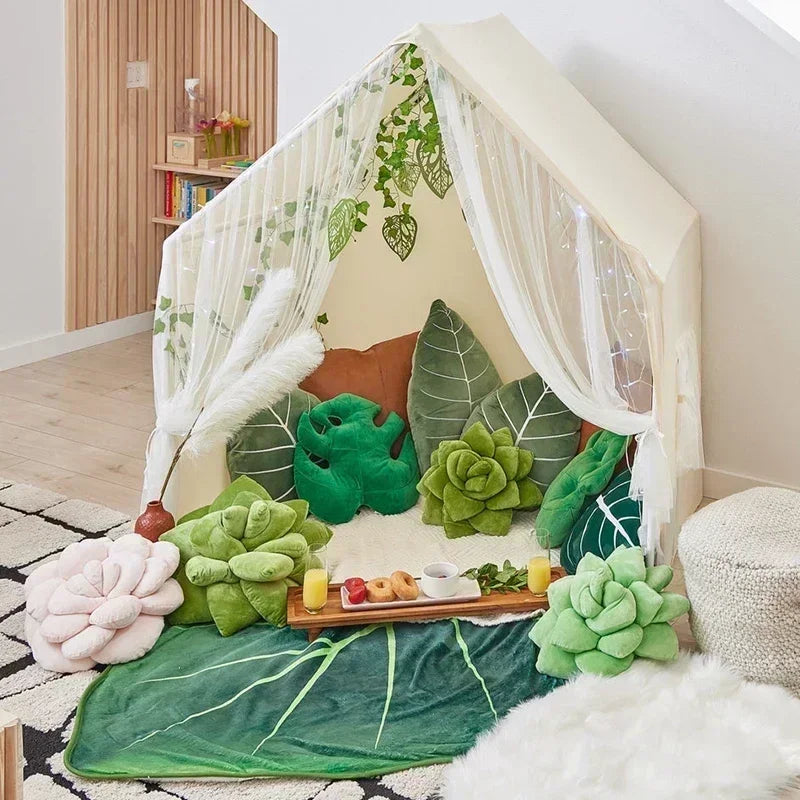 Super myk gigantisk bladteppe for sengsofa gloriosum plante teppe hjemmeinnredning kaster varm sofa håndkle cobertor julegave 담요