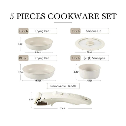 Venta caliente Cocina para el hogar Cocina sin juego Cocina Cocina 5 PCS Juego de utensilios de cocina sin barra