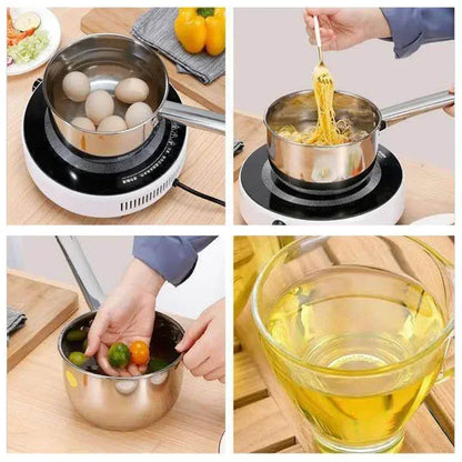 Rustfritt stål Non-Stick Pan Noodle Pot Kitchen Accessories Milk Pot Aluminium Pot Tilled Priwe Pan Home Cooking Tools Cookwards