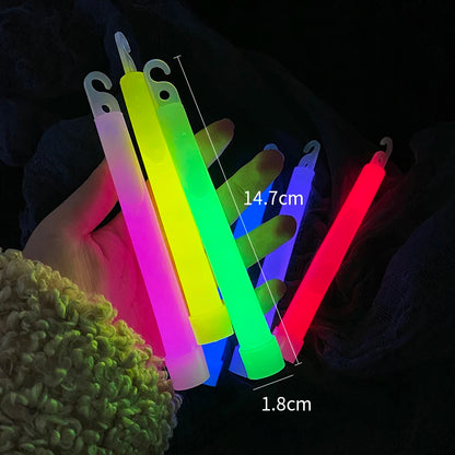 1pc 6inch Glow Stick Chemical Light Stick Industrial Grade Glow Sticks Цветово парти клуб къмпинг Коледни химически светлини