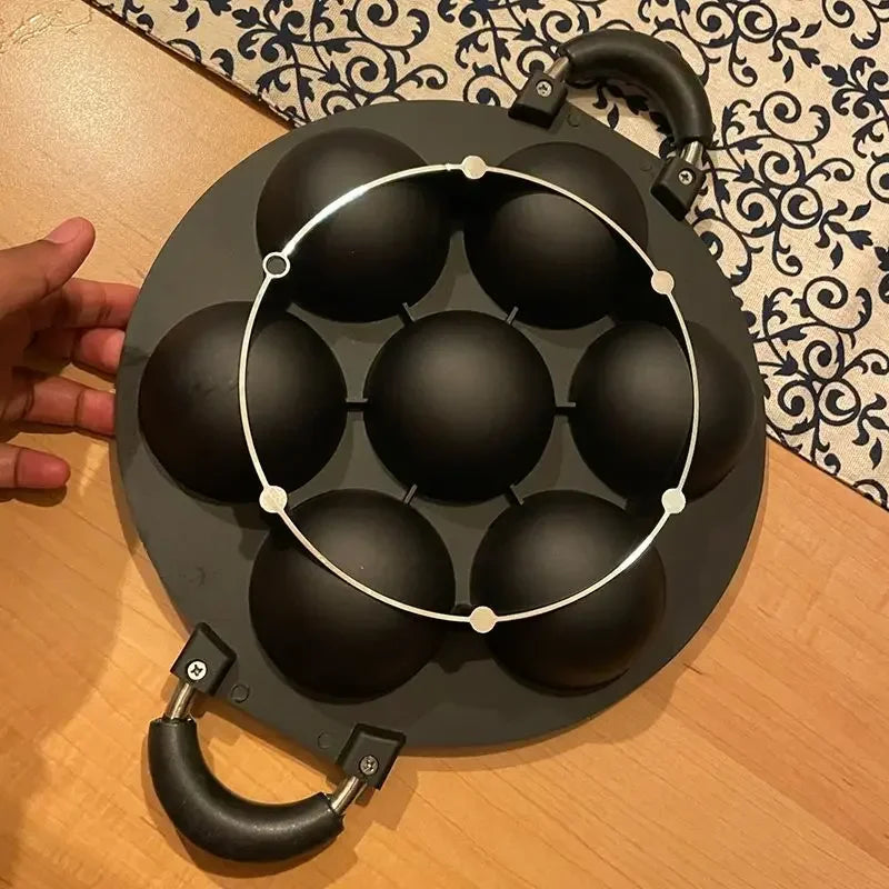 7 Hole Cooking Cake Pan Non-stick Eggs Ring Molds Round Pancake Maker Cake Mold Household Breakfast Egg Cooker Kitchen Cookware