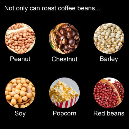 Elektresch Kaffi Bean Roaster Kaffi Baked Peanut Bounen Baken Popcorn maachen Trockner Händler Maschinn Drying Sonifer