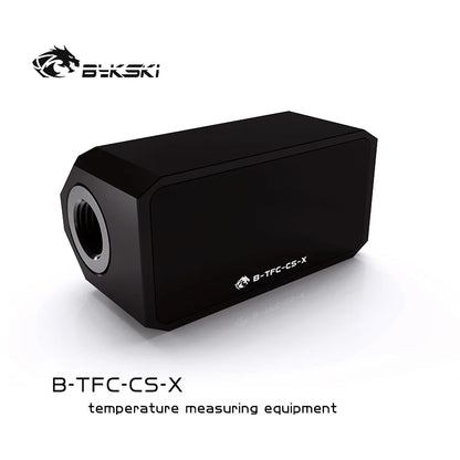 Bykski B-TFC-CS-X PC Liquid Cooler Flow meter Thermometer Flow Rate Temper 3 In 1 Water Cooling Monitor Digital OLED Display