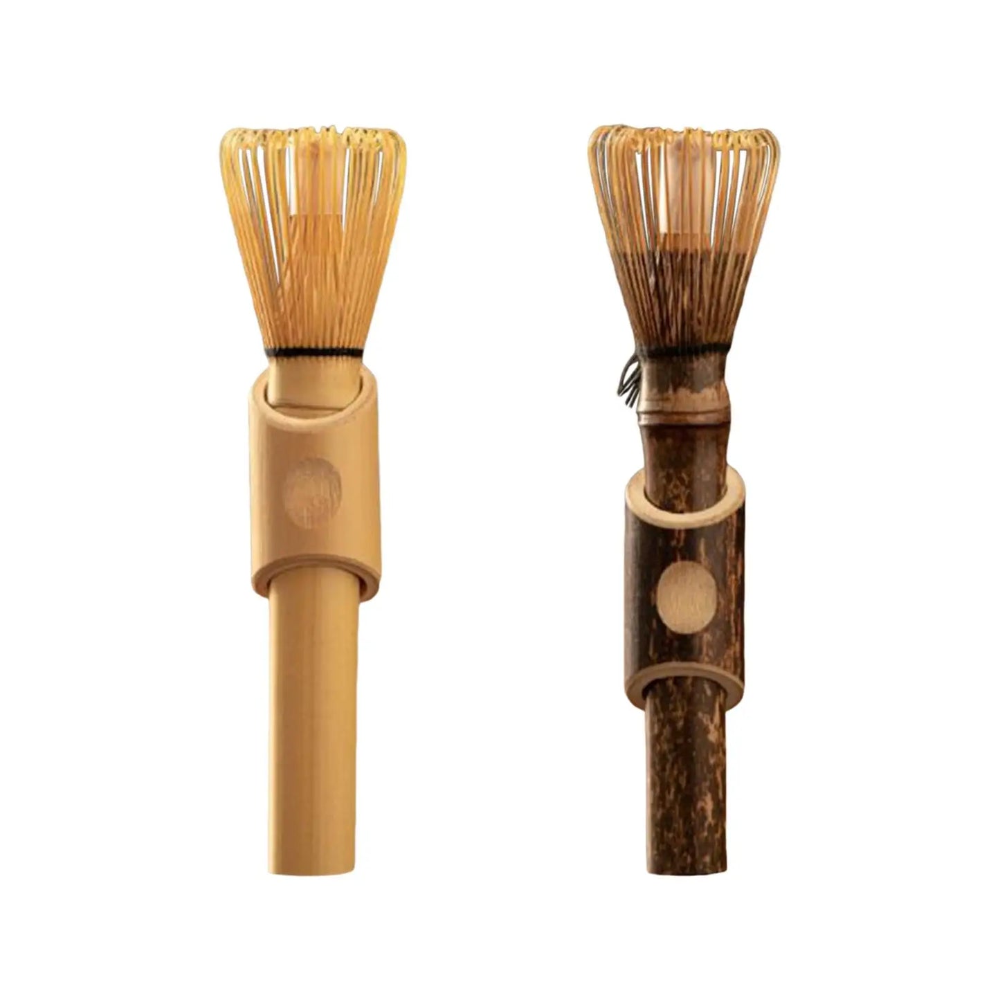 Matcha Whisk med långt handtag Matcha Powder Brush Tool Matcha Ceremony Accessory Japanese Style Handcurled Bamboo Tea Whisk