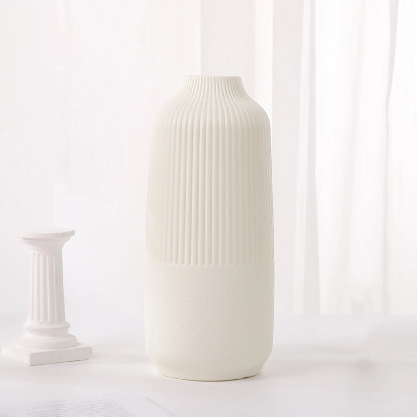 Modern Blummen Vase Blummen Pot Basket nordic Home Dekoratioun Vase Minimalist Vase fir Heembetterbüro Detrozenkummer