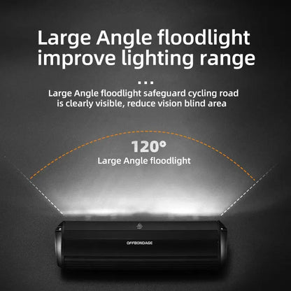 Luz de bicicleta de bicicleta fora da luz 900lumen Luz de bicicleta 2000mAh lanterna à prova d'água USB Carregamento MTB ROAD Lâmpada de ciclismo