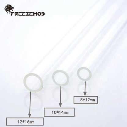 FREEZEMOD 50CM PETG Tube Transperant Hard Pipe OD12/14/16mm Water Cooler High Quality Super PMMA Liquid Cooling Flexible Loop