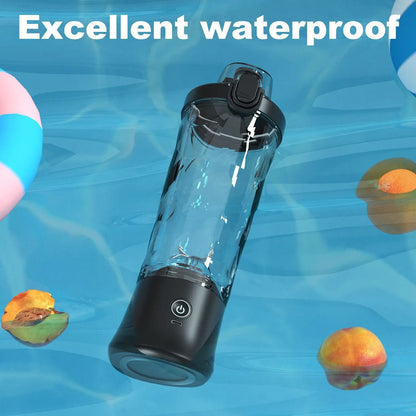 New Portable Blender 600ML Electric Juicer Fruit Mixers 4000mAh USB Rechargeable Smoothie Mini Blender Personal Juicer colorful