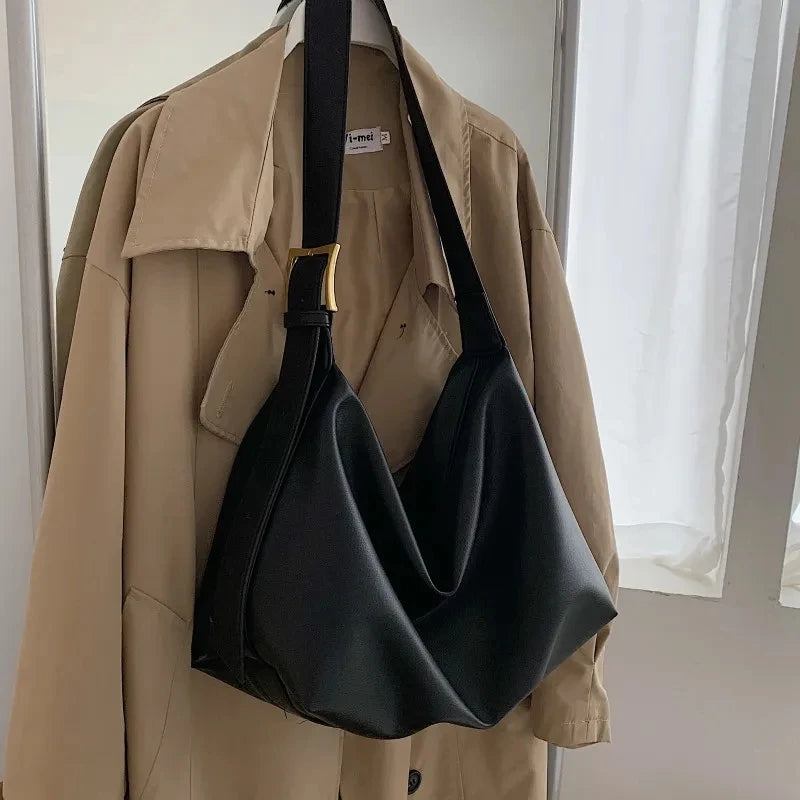 Vintage spilvenu dizains pu leather boston rokassoma sievietēm. Gadījuma lielas ietilpības plecu krusteniskās somas modes pircējs