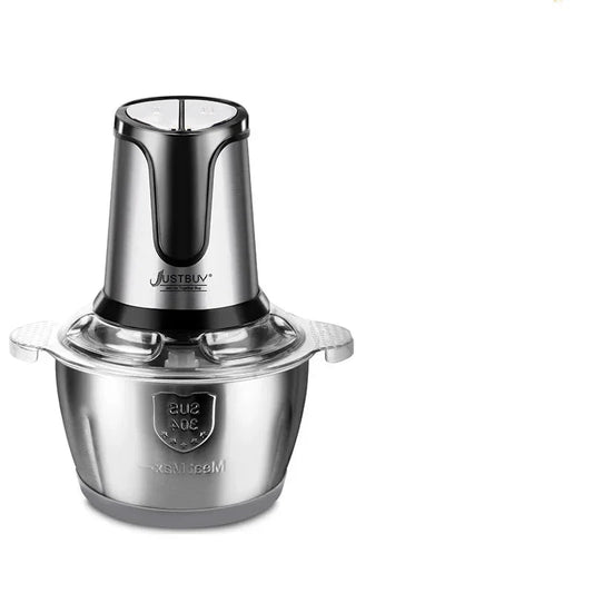With Spare Knife 500W Stainless Electric  Chopper Meat Grinder Mincer baby Food Processor  2 Speed  2L Capacity