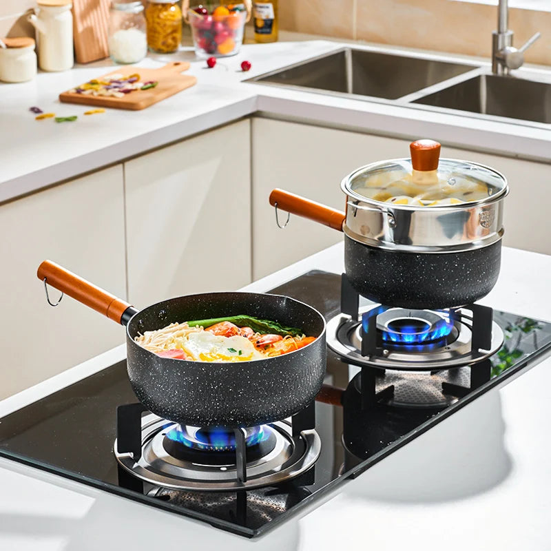 Gianxi Multifunktionel snepotte Non-Stick Pan Kitchen Reftensils Rustfrit stål Mælkepotte Køkken Praktisk køkkengrune gryde
